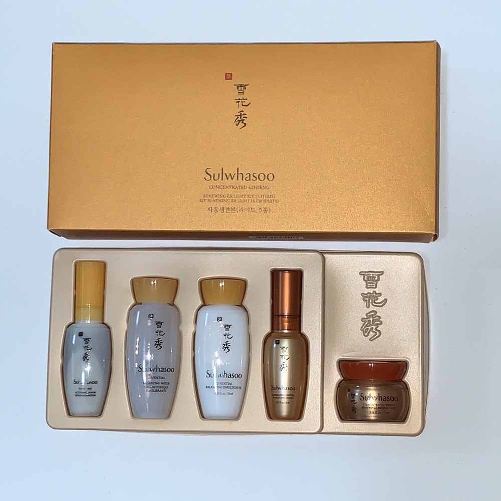 Sulwhasoo Concentrated Ginseng Renewing EX light kit (5 travel size)